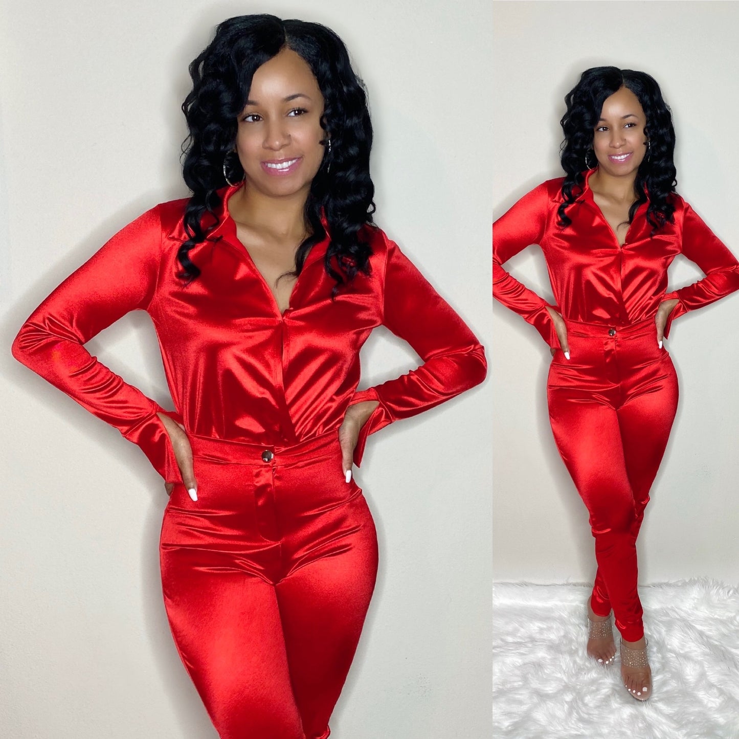 Satin Doll Set (Red)