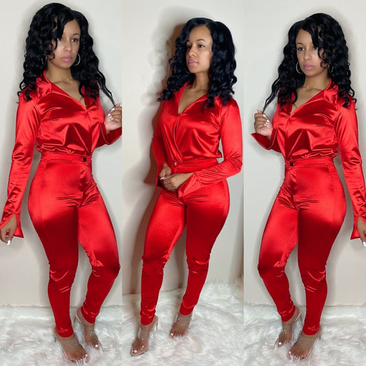 Satin Doll Set (Red)
